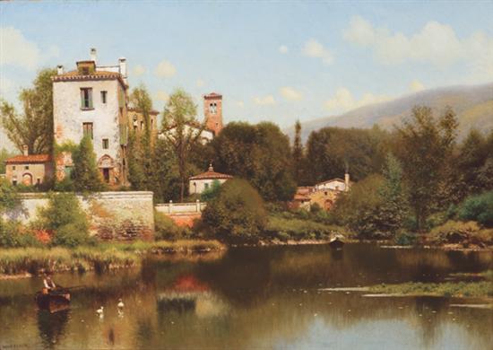 Appraisal: SMITH HENRY PEMBER American - ''Marbella Light'' oil on canvas