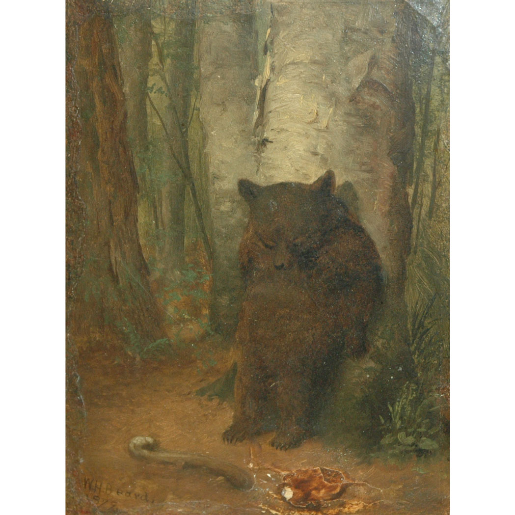 Appraisal: William Holbrook Beard American - The Bashful Bear Signed W