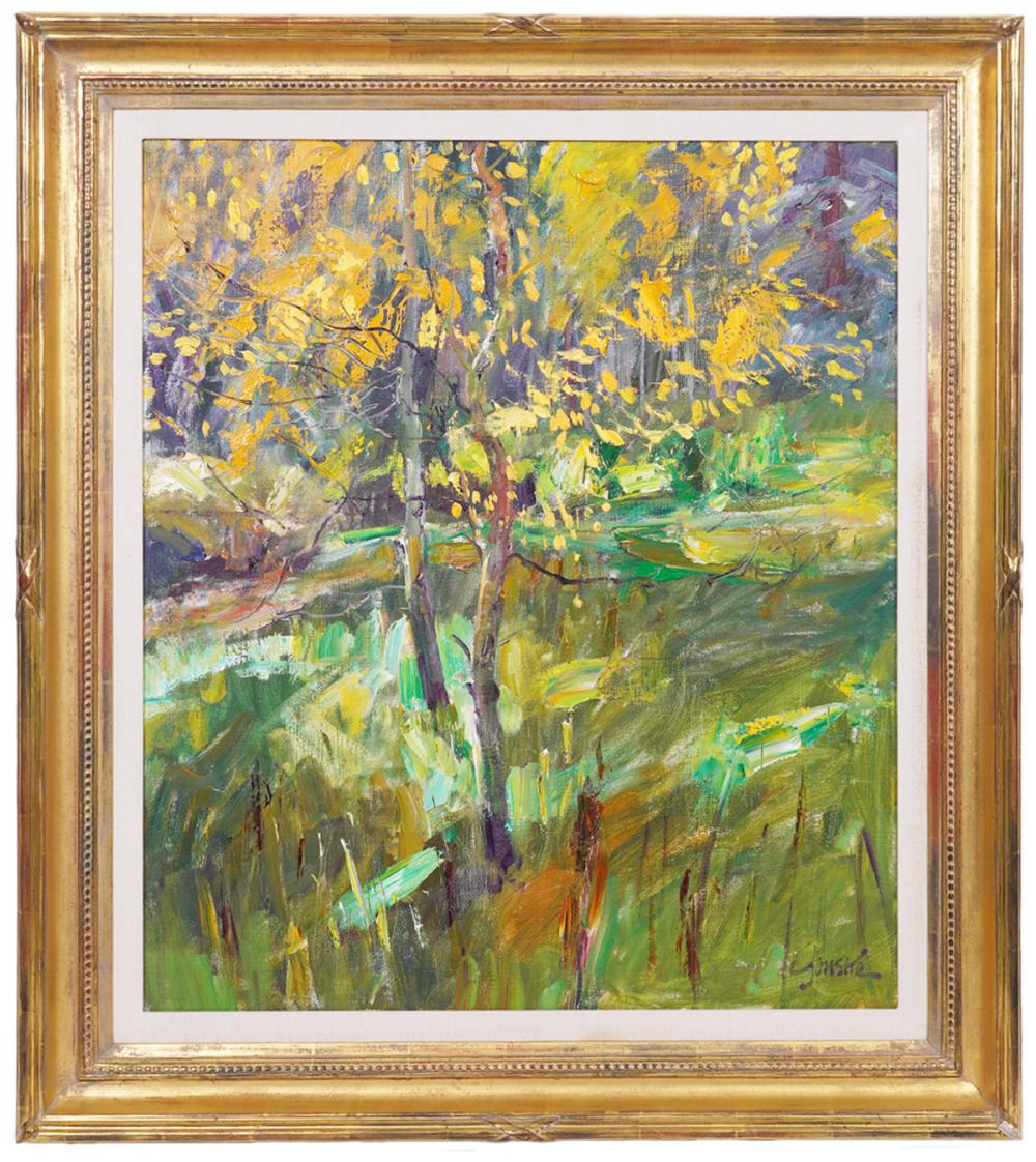 Appraisal: WALTER GONSKE 'YOUNG ASPENS' O CWalter Gonske American Born Oil