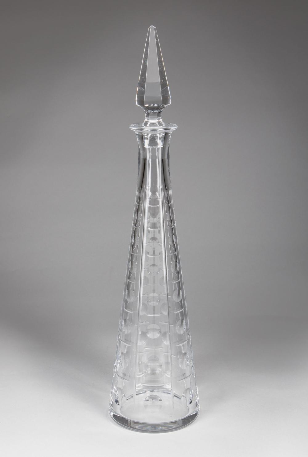 Appraisal: Baccarat Cut Crystal Decanter and Ice Bucket both marked decanter