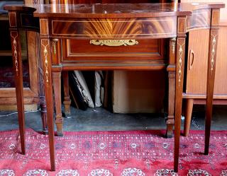 Appraisal: Federal style console table executed by Tradition House Federal style