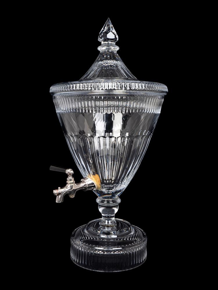 Appraisal: A William Yeoward Cut Glass Beverage Urn Height x diameter