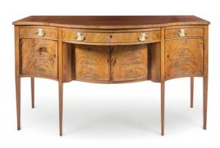 Appraisal: A George III Style Mahogany Sideboard Height x width x