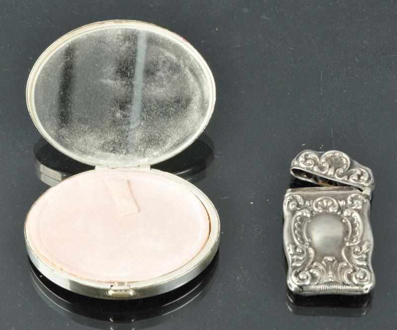 Appraisal: Lot of Sterling Silver Pieces Description Includes one match safe