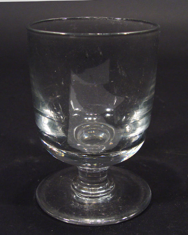 Appraisal: th Century clear glass rummer cm high