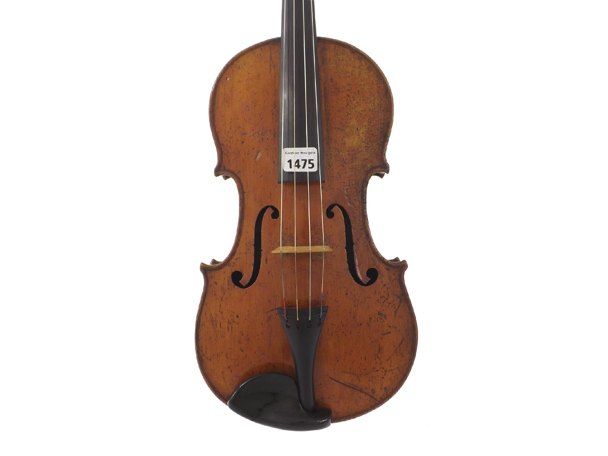 Appraisal: th century French viola the two piece back of medium