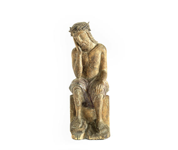 Appraisal: A th century South German limewood figure of Christ as