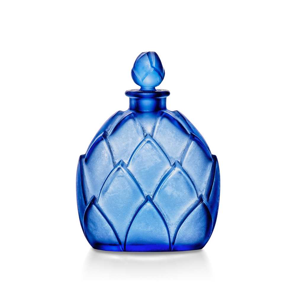 Appraisal: REN LALIQUE FRENCH - MARQUILA SCENT BOTTLE NO designed blue