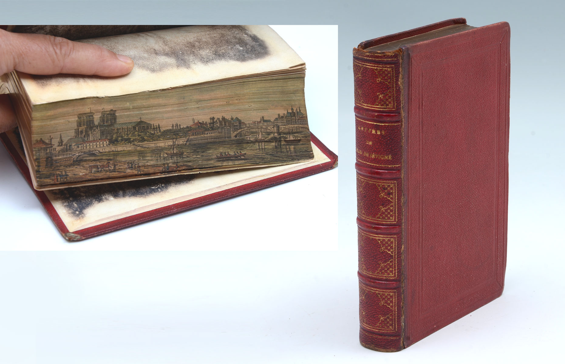 Appraisal: FORE EDGE PAINTED BOOK ''LETTRES CHOISES'' DE MADAME DE SEUIGNE