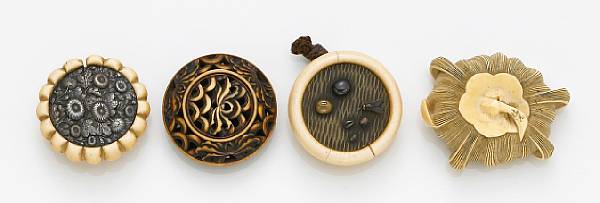 Appraisal: A group of four ivory toggles th Century The first