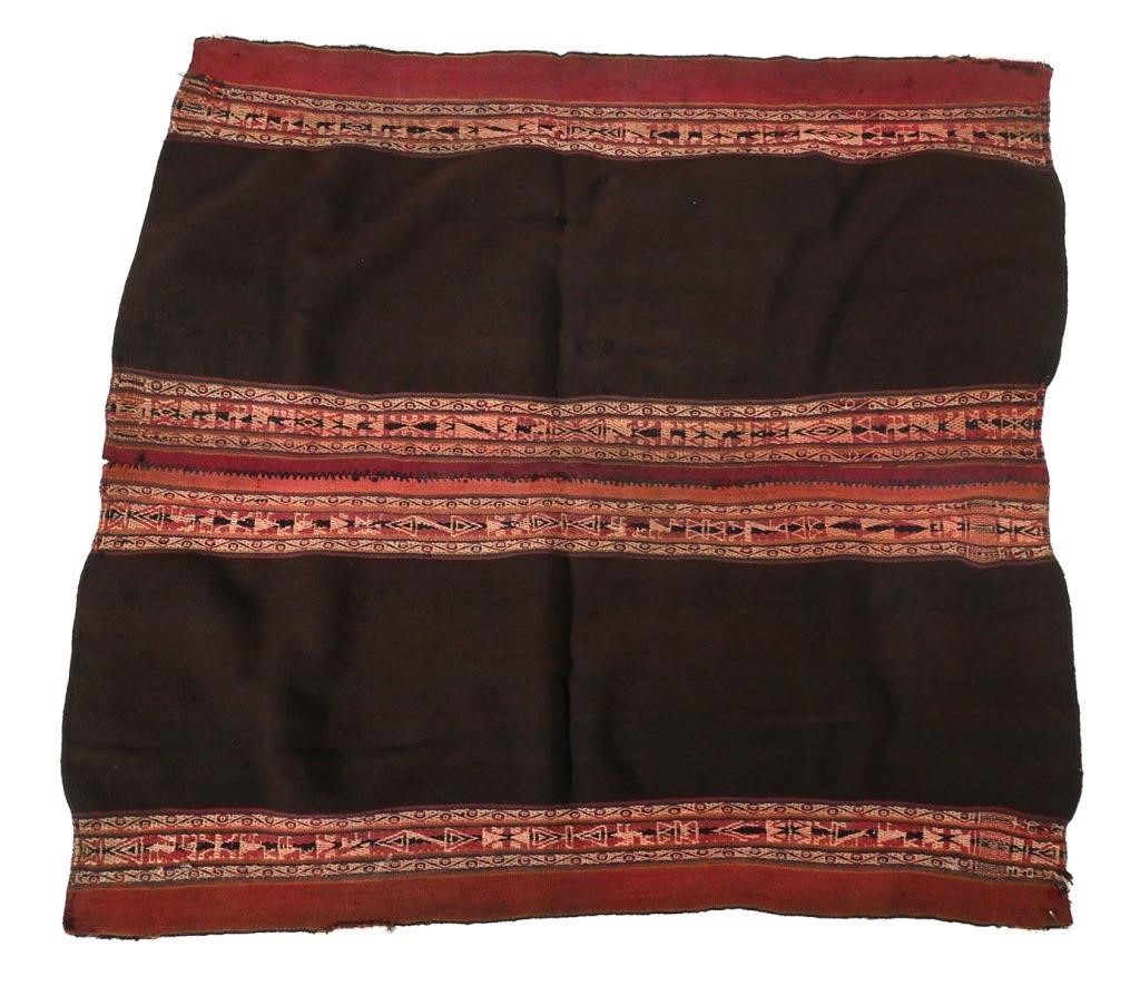 Appraisal: Old South American hand woven textile possibly from the Achiri