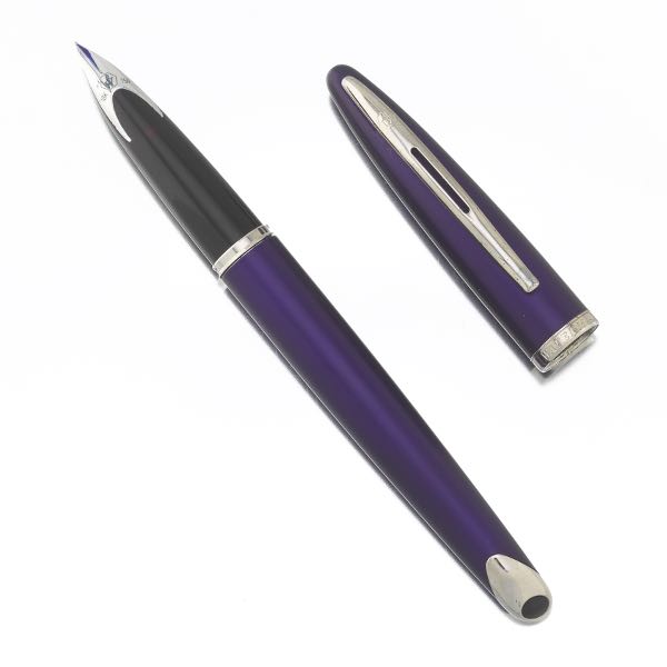 Appraisal: WATERMAN CARENE ROYAL VIOLET BARREL FOUNTAIN PEN Soft-sheen lacquer with