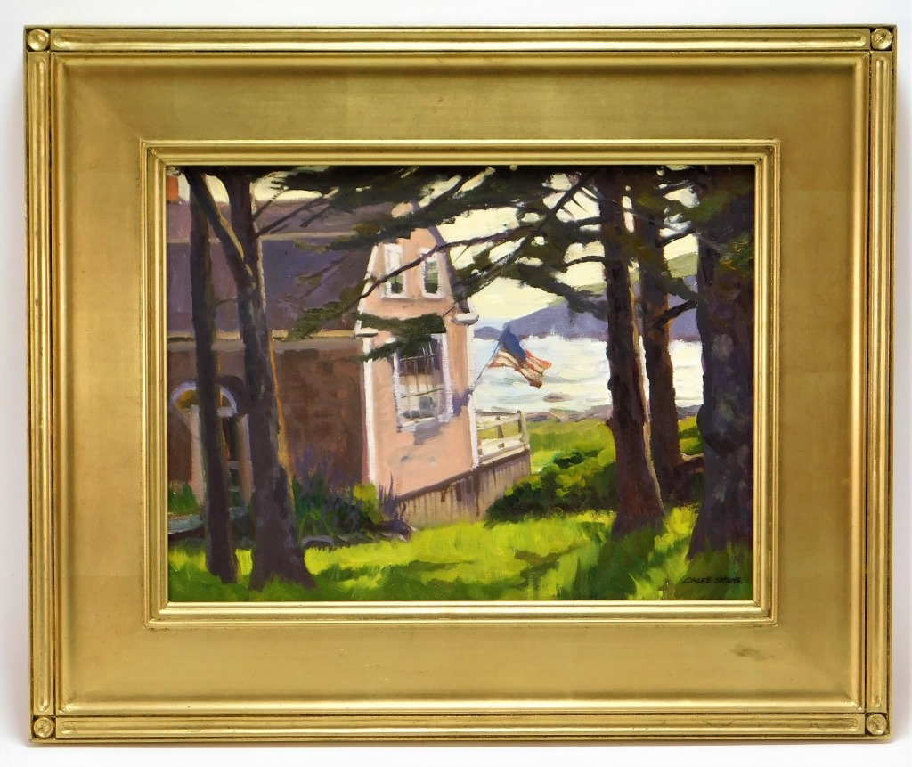 Appraisal: CALEB STONE IMPRESSIONIST LANDSCAPE PAINTING Massachusetts b Depicts a New