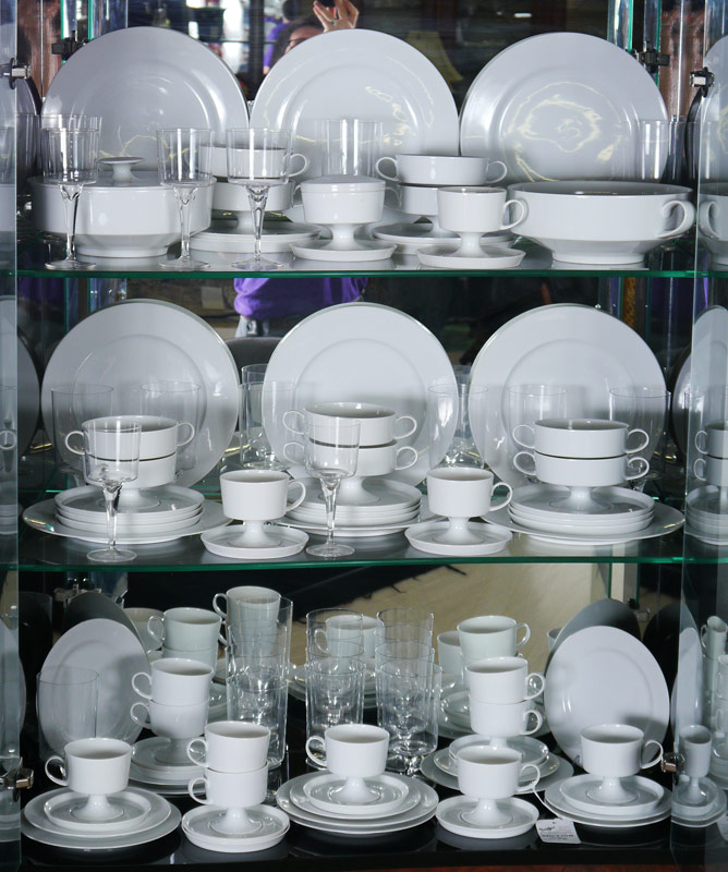 Appraisal: PIECE ROSENTHAL WHITE CHINA SERVICE Approx pieces in a moderne