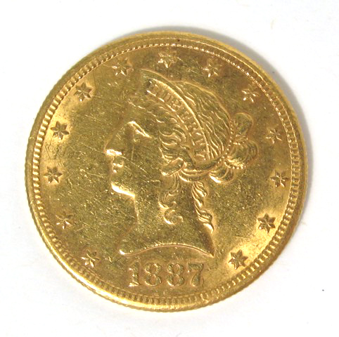 Appraisal: U S TEN DOLLAR GOLD COIN Liberty head type -S