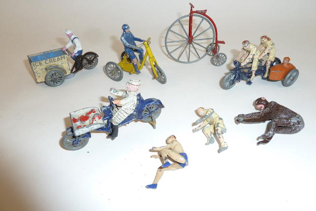 Appraisal: Morestone RARE Butcher's Bicycle with butcher's boy and tray of