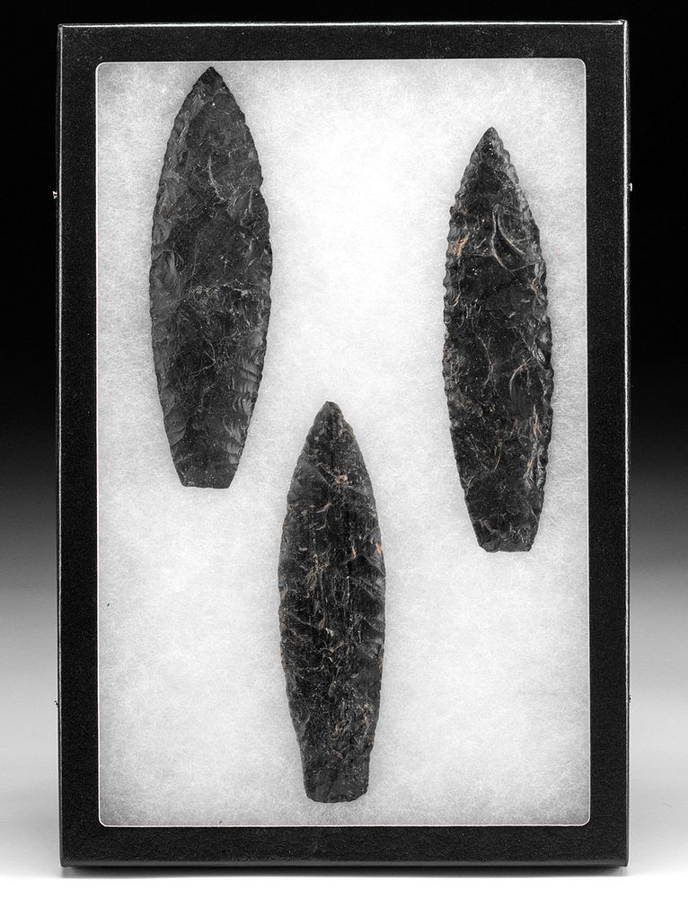 Appraisal: Colima Obsidian Stone Blades Pre-Columbian West Mexico Colima ca BCE