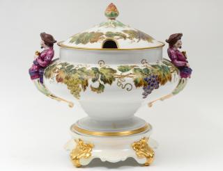 Appraisal: ROYAL BERLIN PORCELAIN TUREEN AND COVER German st Half of