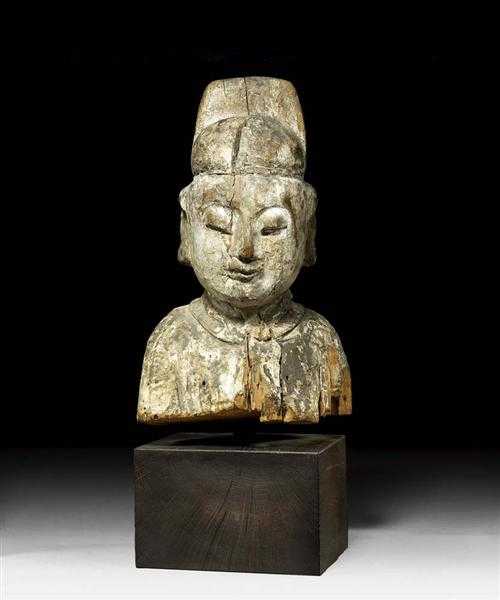 Appraisal: BUST OF A CELESTIAL OFFICIAL China ca th century H