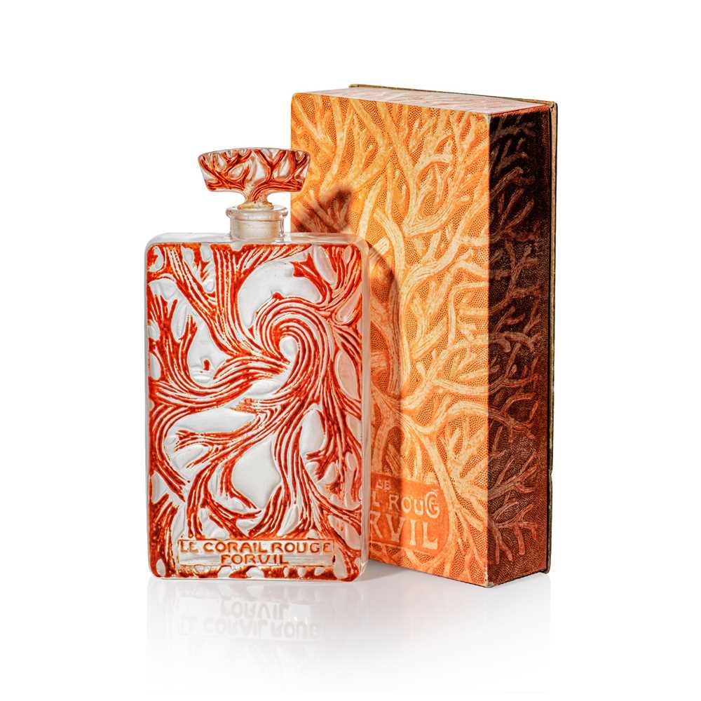 Appraisal: REN LALIQUE FRENCH - LE CORAIL ROUGE SCENT BOTTLE FORVIL