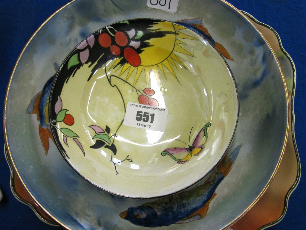 Appraisal: Lot comprising a Royal Doulton Dickensware Bill Sykes dish a