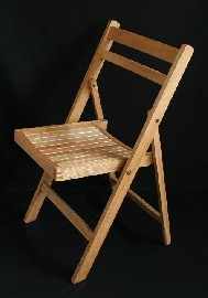 Appraisal: A Pair of Collapsible Wooden Chairs