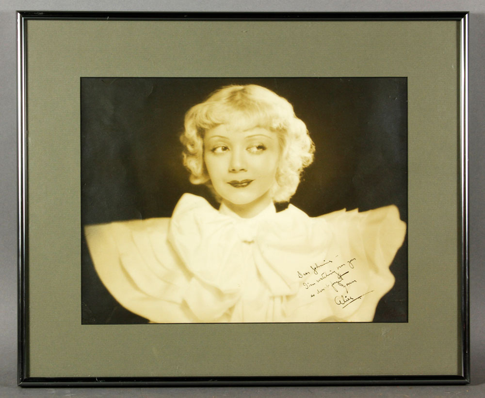 Appraisal: - Early th C Silver Gelatin of Alice Faye Early