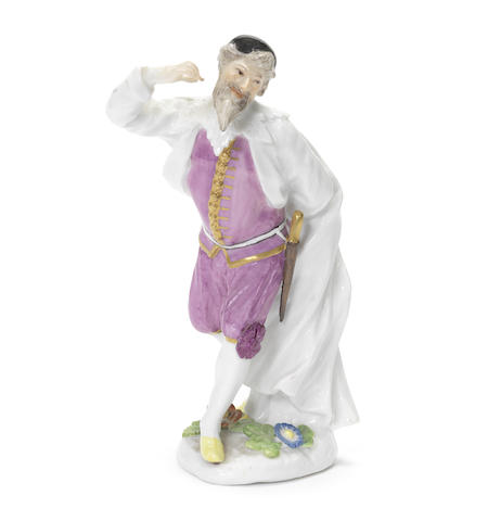 Appraisal: A Meissen figure of Pantalone from the Weissenfels series circa