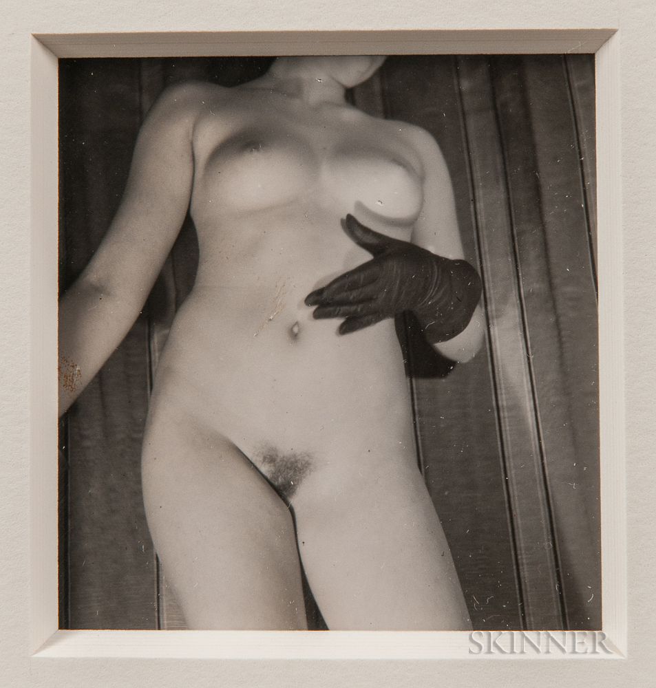 Appraisal: Vintage Nude Photograph Vintage Nude Photograph early th century the