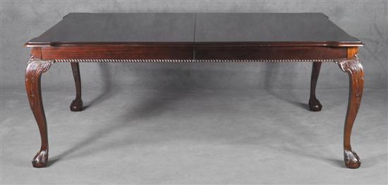 Appraisal: Chippendale Style Mahogany Dining Table Stoneleigh Collection by Stanley Furniture