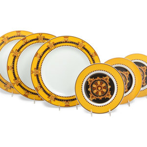 Appraisal: A Set of Versace Barocco Porcelain Plates Rosenthal Late th