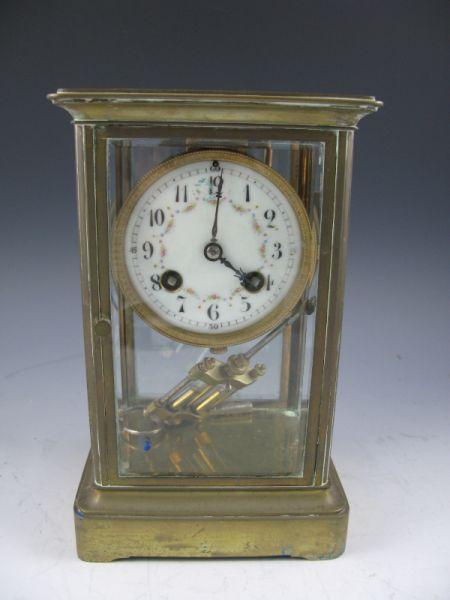 Appraisal: French Crystal Regulator Clock ca retailed by Bailey Banks and