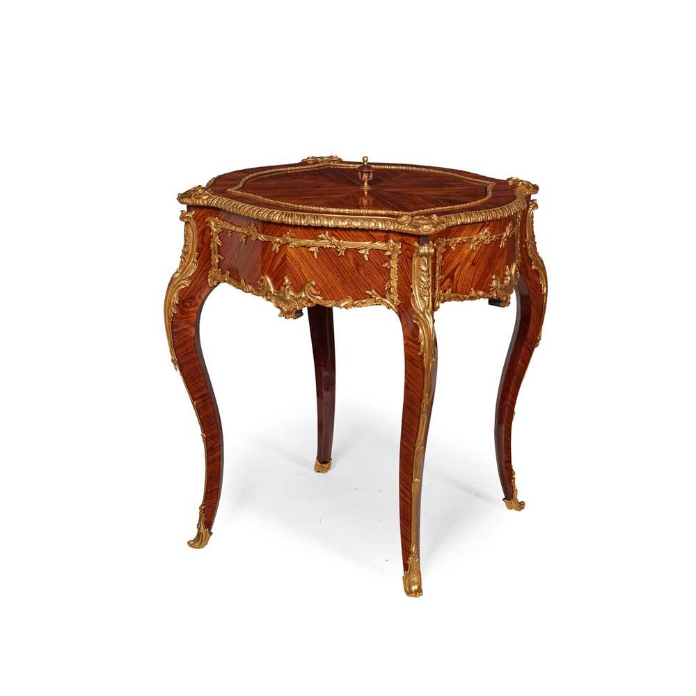 Appraisal: FRENCH KINGWOOD AND GILT BRONZE MOUNTED JARDINIERE IN THE MANNER