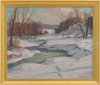 Appraisal: CARL W PETERS American - WINTER BROOK NEW YORK Oil