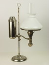 Appraisal: STUDENT LAMP - th C adjustable nickel plated student lamp