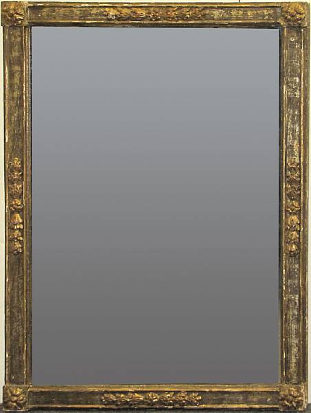 Appraisal: A Louis XVI style giltwood mirror partially incorporating th century