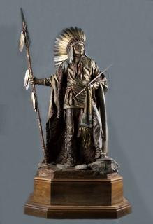 Appraisal: Chief Washakie by Dave McGary Dave McGary - bronze x