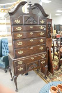 Appraisal: Drexel mahogany two part Queen Anne style highboy ht in