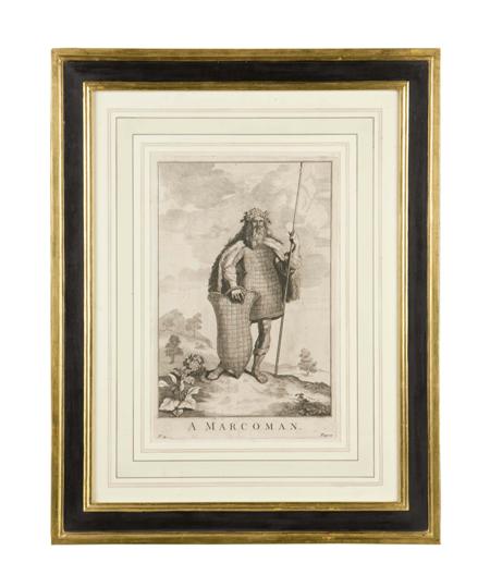 Appraisal: CORNELIUS HUYBERTS DUTCH - A MARCOMAN Engraving cm x cm