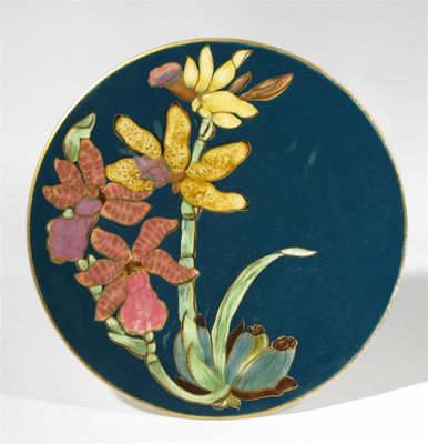 Appraisal: Eighteen Zsolnay Pecs earthenware side plates each printed and painted