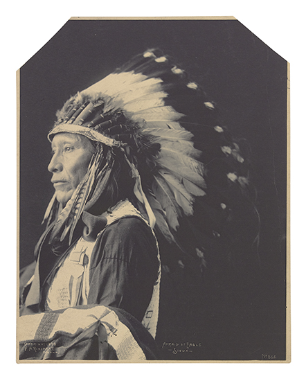 Appraisal: AMERICAN INDIANS--PHOTOGRAPHS Rinehart Frank A Afraid of Eagle Sioux Platinum