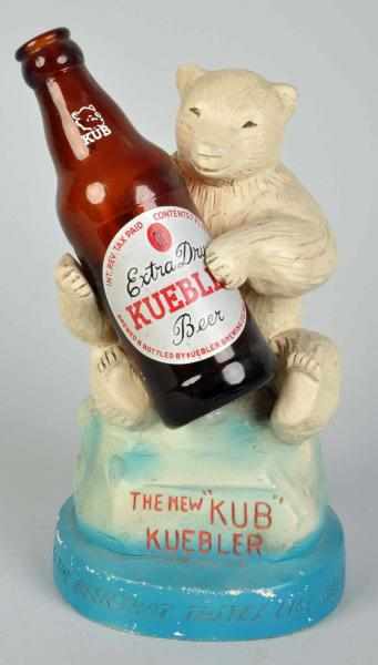 Appraisal: Plaster Kub Kuebler Advertising Figure s Original finish and bottle