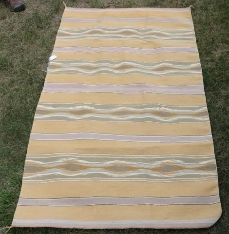 Appraisal: NAVAJO WEAVING BLANKET EARLY TH C ALL CORNERKNOTS INTACT EITHER