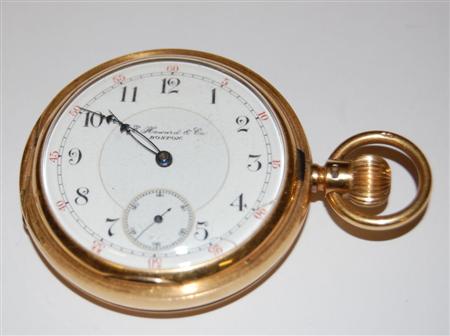 Appraisal: An ct gold cased pocket watch the movement inscribed E