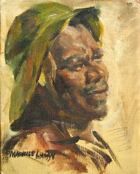 Appraisal: Maurice Logan American - A portrait of a man with