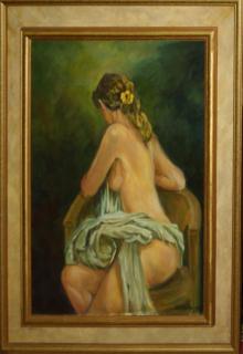 Appraisal: Joseph Mueller American - Twisting Nude o c x signed