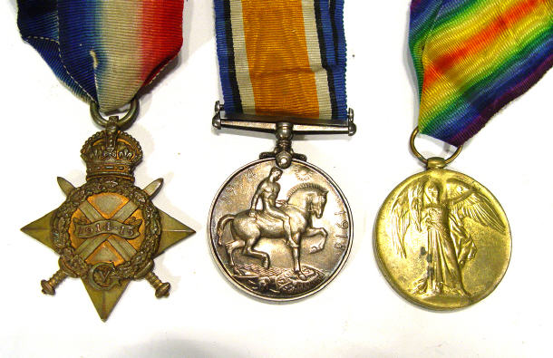 Appraisal: World War I Military medal group comprising - War medal