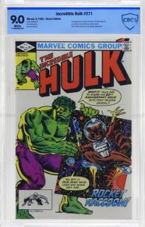 Appraisal: Marvel Comics Incredible Hulk No CBCS UNITED STATES TH CENTURY