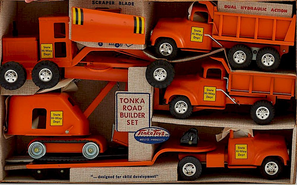 Appraisal: Tonka Toys B Road Builders Set Like New with Box