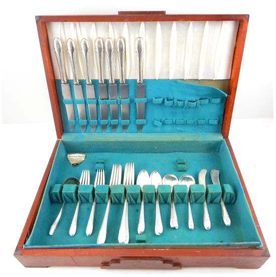 Appraisal: SILVER Towle Symphony pattern sterling silver flatware service designed by